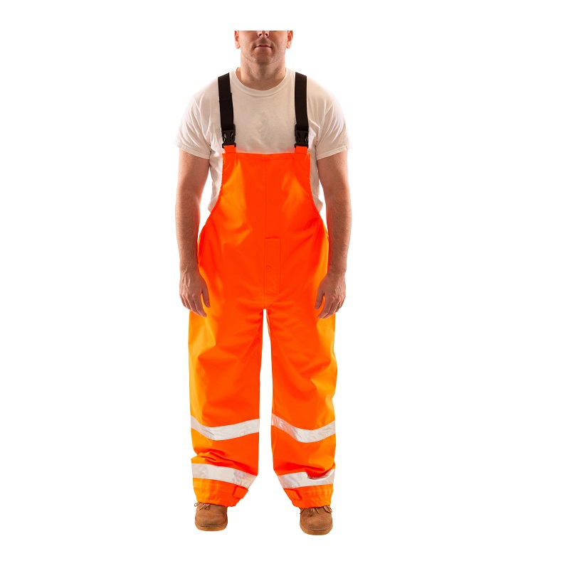 Icon High Visibility Overalls in Orange-Red